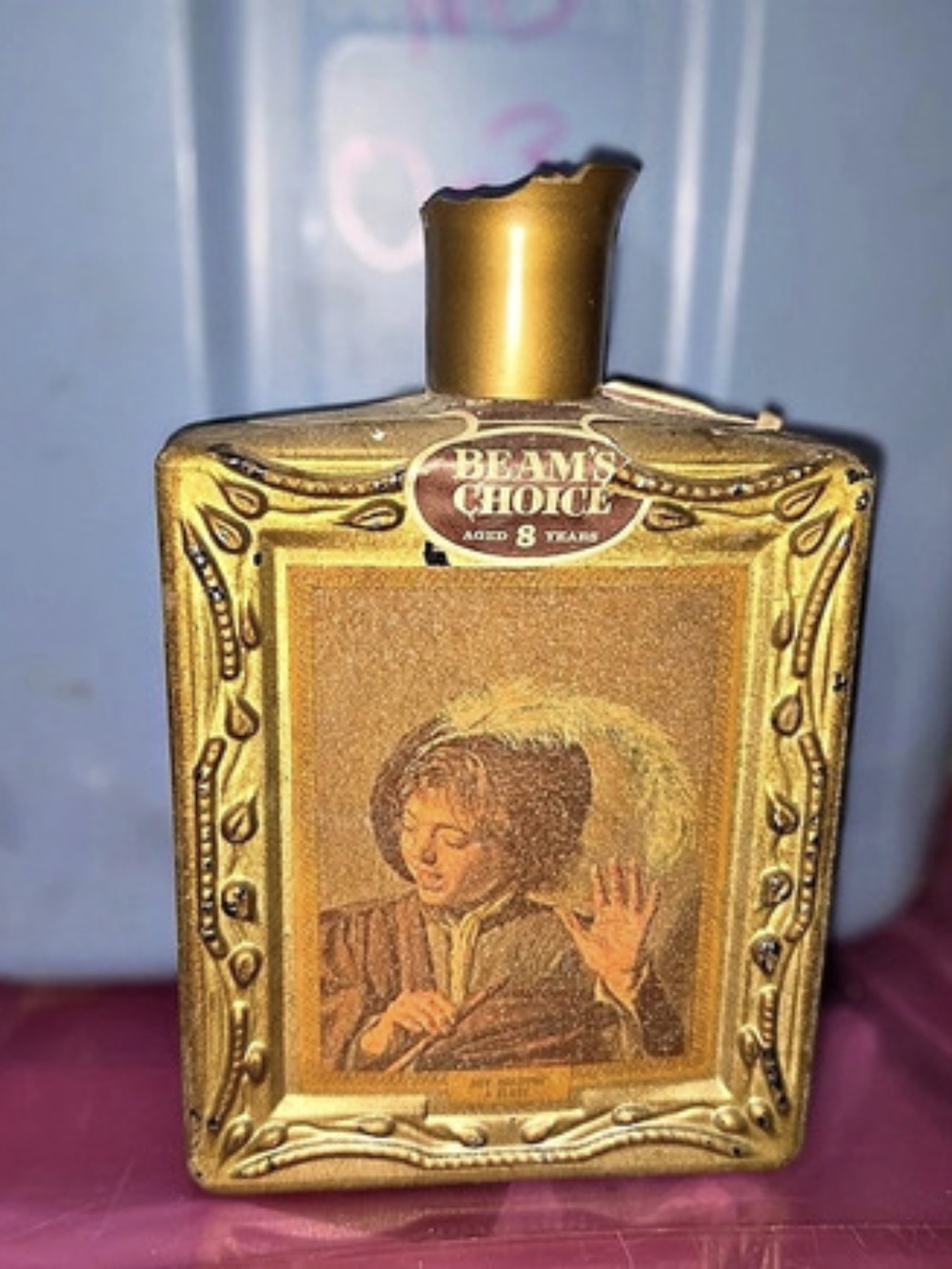 Jim Beam's Choice Collector's Edition Volume VI Boy Holding a Flute Decanter
